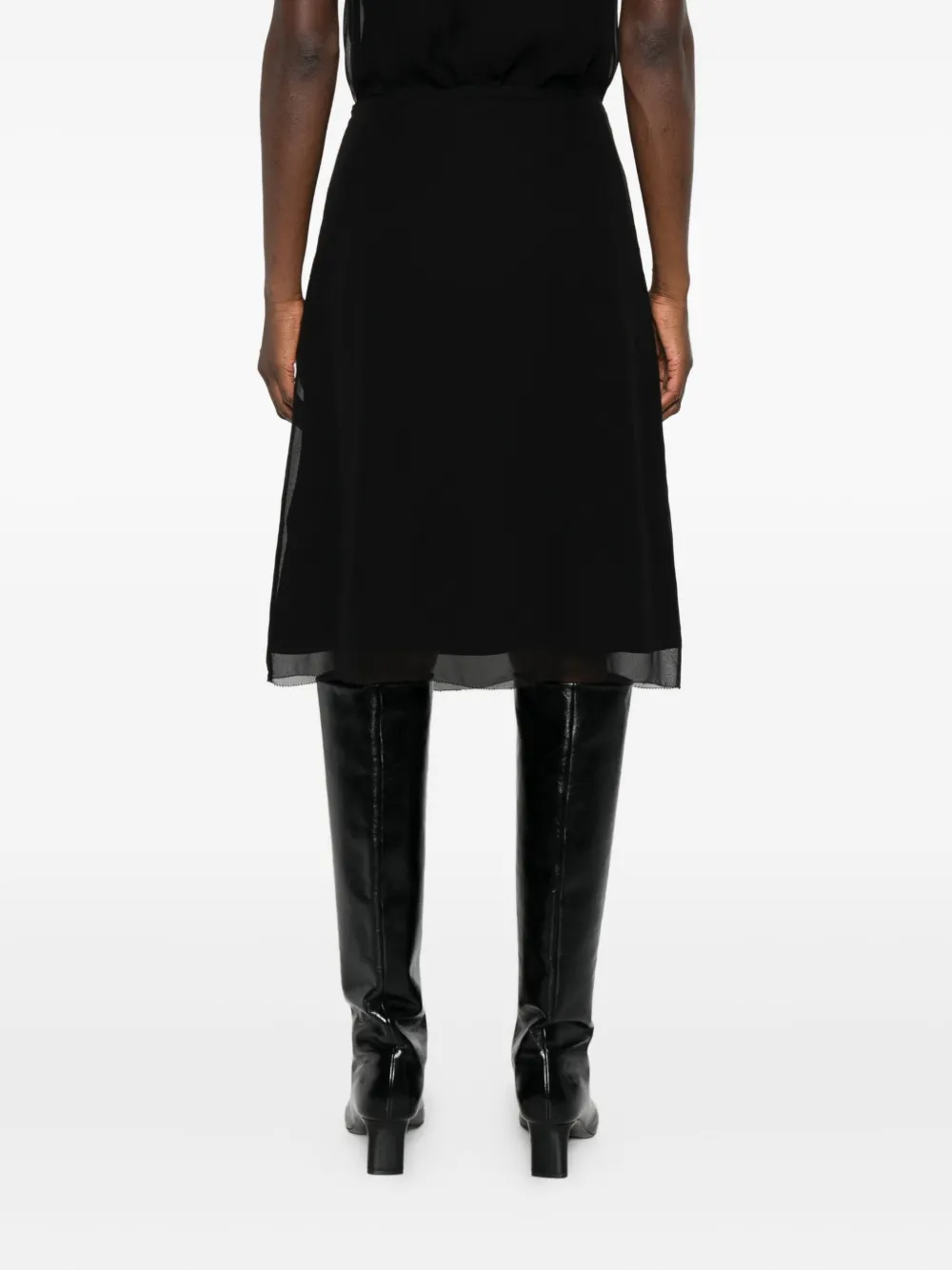 Totême Slip Mini Skirt In Black