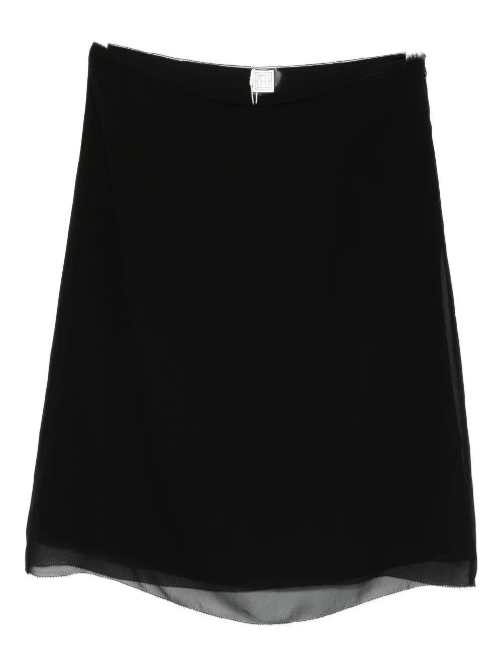 Totême Slip Mini Skirt In Black
