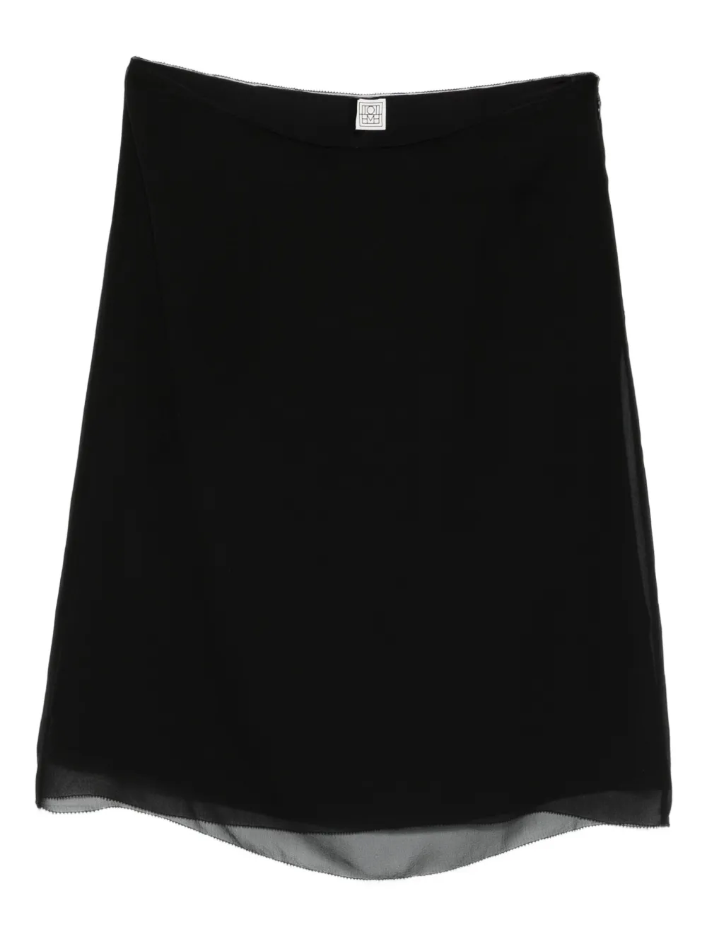 TOTEME falda corta slip-on | negro | Image 1