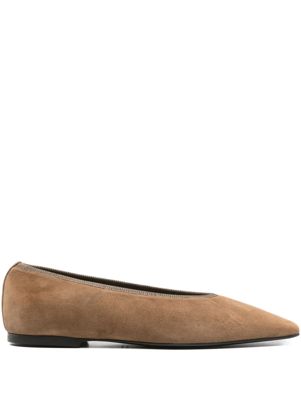 TOTEME suede ballet flats | Neutrals | Image 1