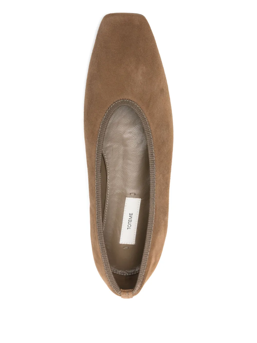TOTEME Suède ballerina's Beige