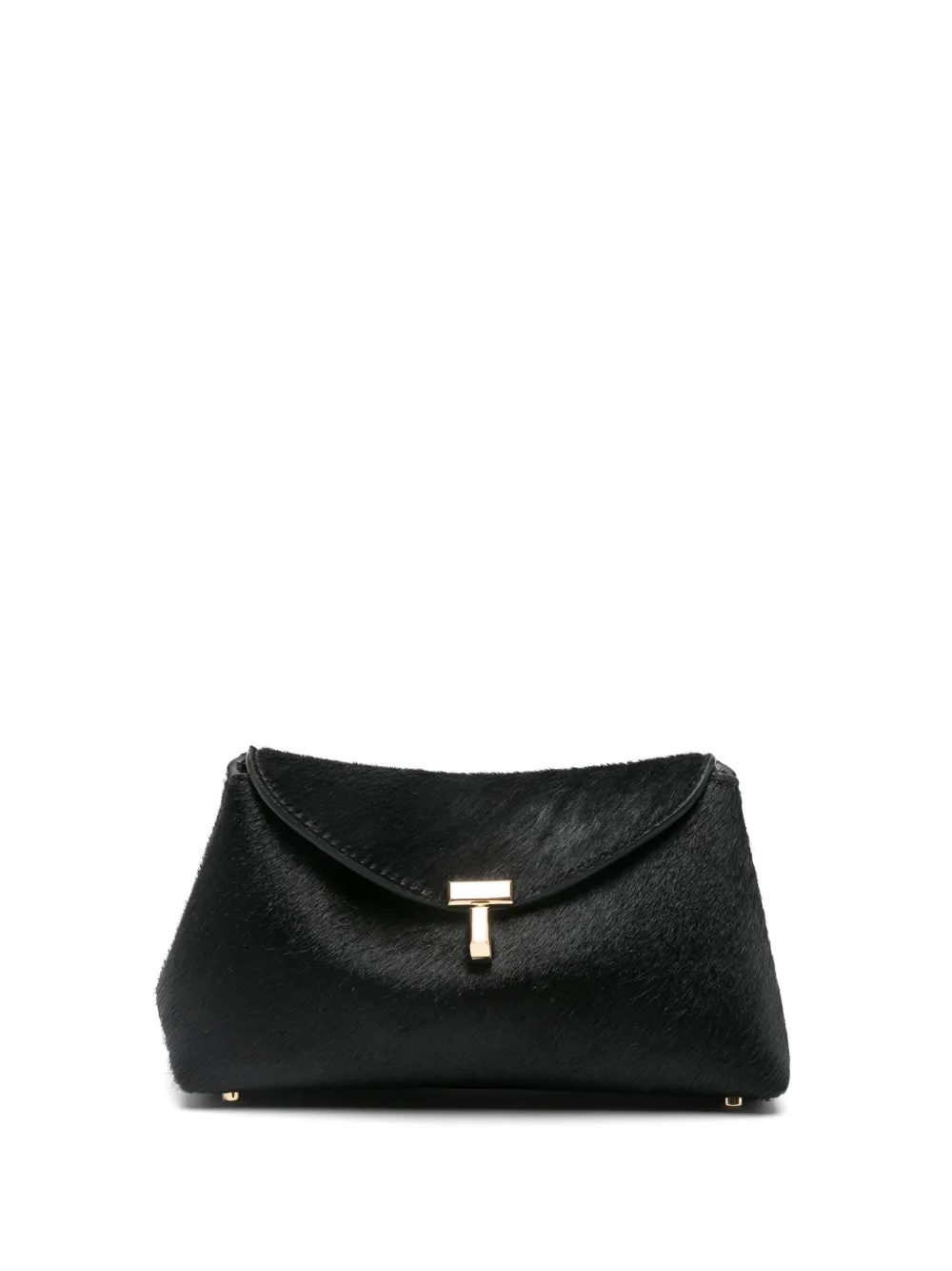 TOTEME pony hair T-lock clutch | Black | Image 1