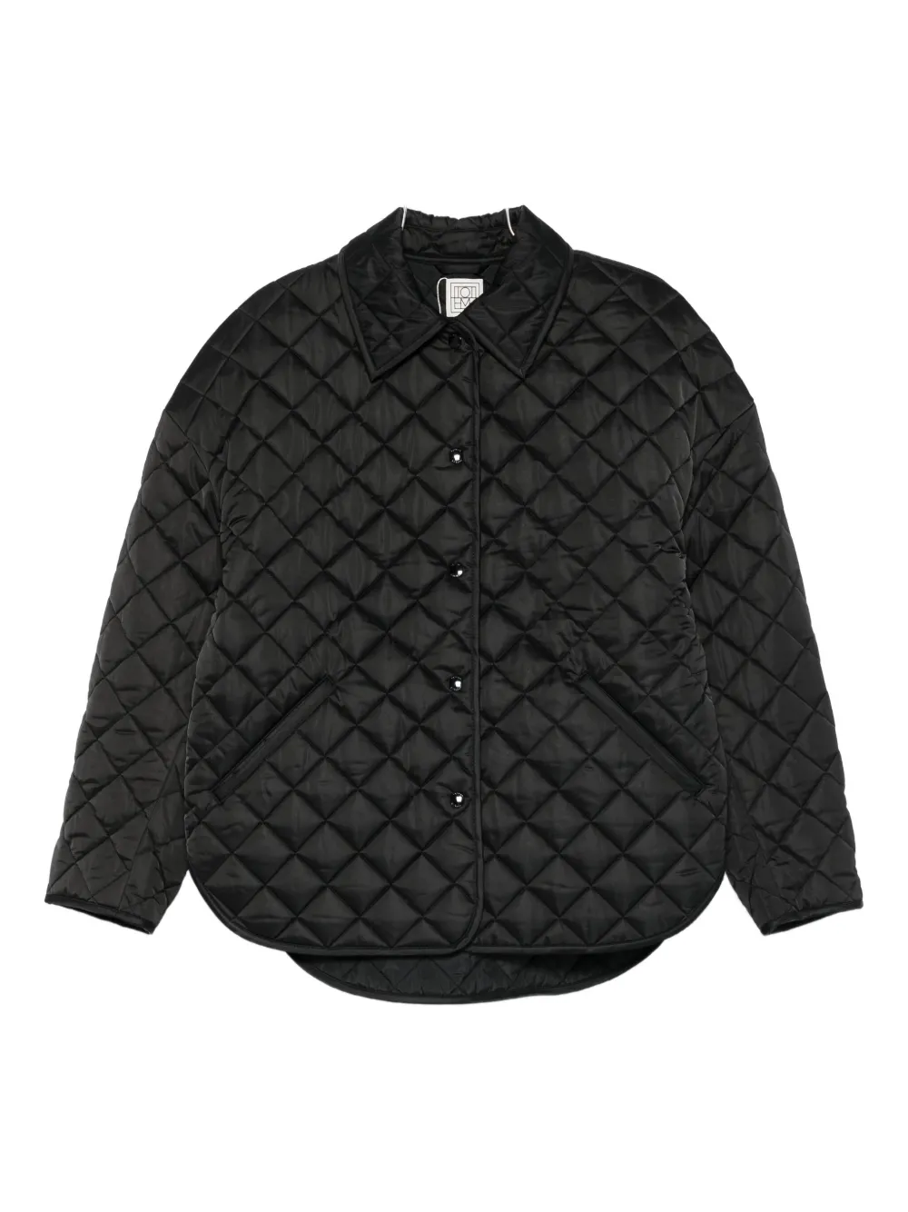 TOTEME collared quilted jacket | Black | Image 1