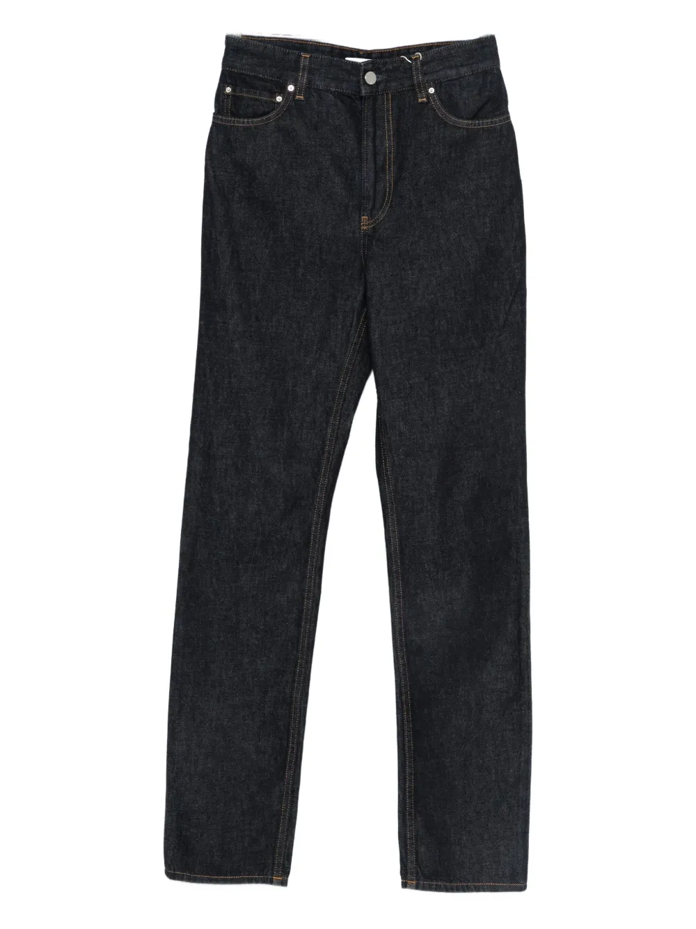 Totême High-rise Slim-fit Jeans In Black