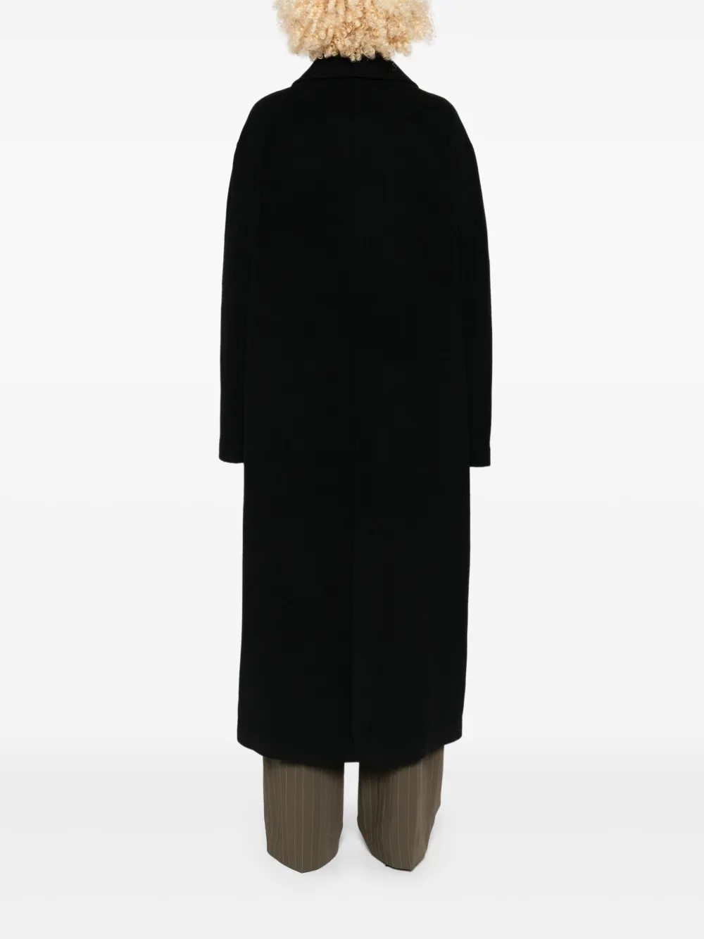 TOTEME Mantel met dubbele rij knopen Zwart