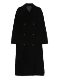 TOTEME double-breasted buttoned coat - Black