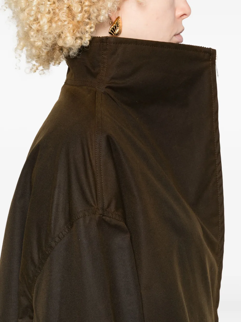 Totême Toteme Organic Cotton Zipped Jacket In Brown