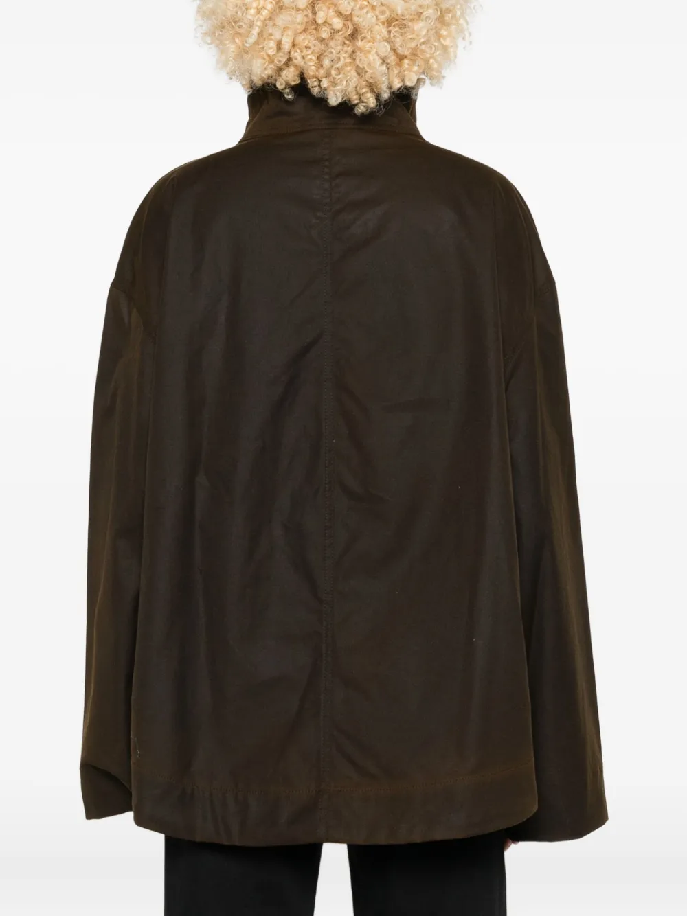 Totême Toteme Organic Cotton Zipped Jacket In Brown