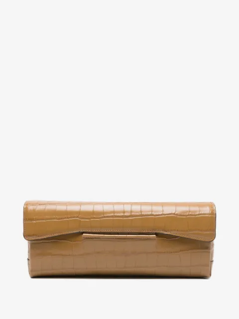 TOTEME Soft croco-embossed T-Clutch clutch bag
