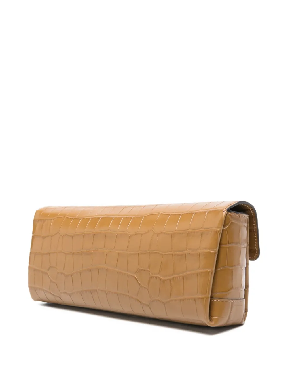 Totême Croco-embossed Clutch Bag In Brown
