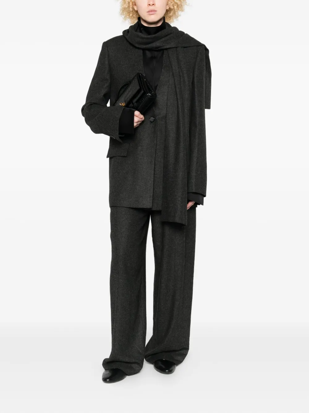 TOTEME dart-detail trousers - Grijs
