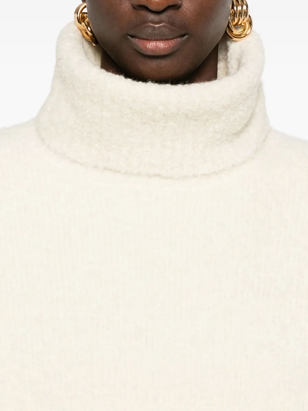 Totême Turtleneck Sweater In White