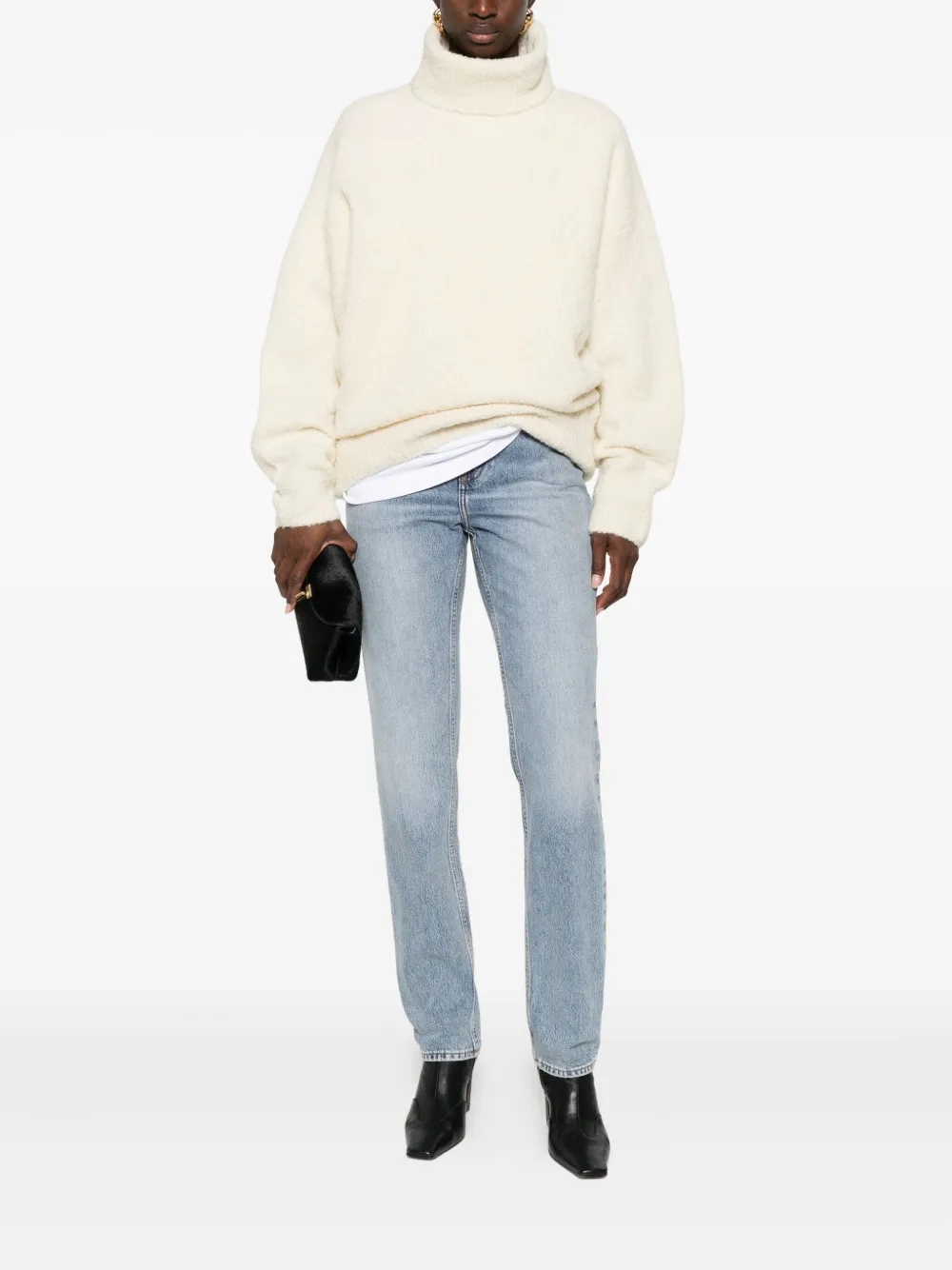 Totême Turtleneck Sweater In White