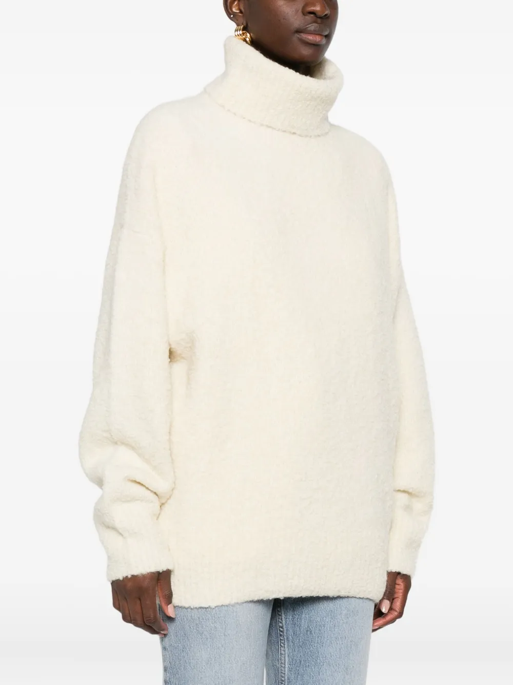 Totême Turtleneck Sweater In White