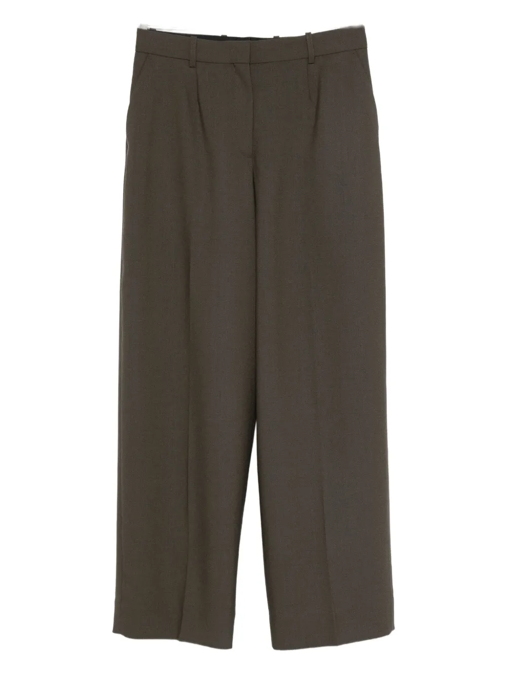 Totême Wide Tailored Trousers Forest In Green