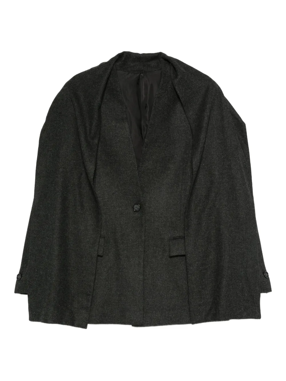 TOTEME single-button cape blazer | Grey | Image 1