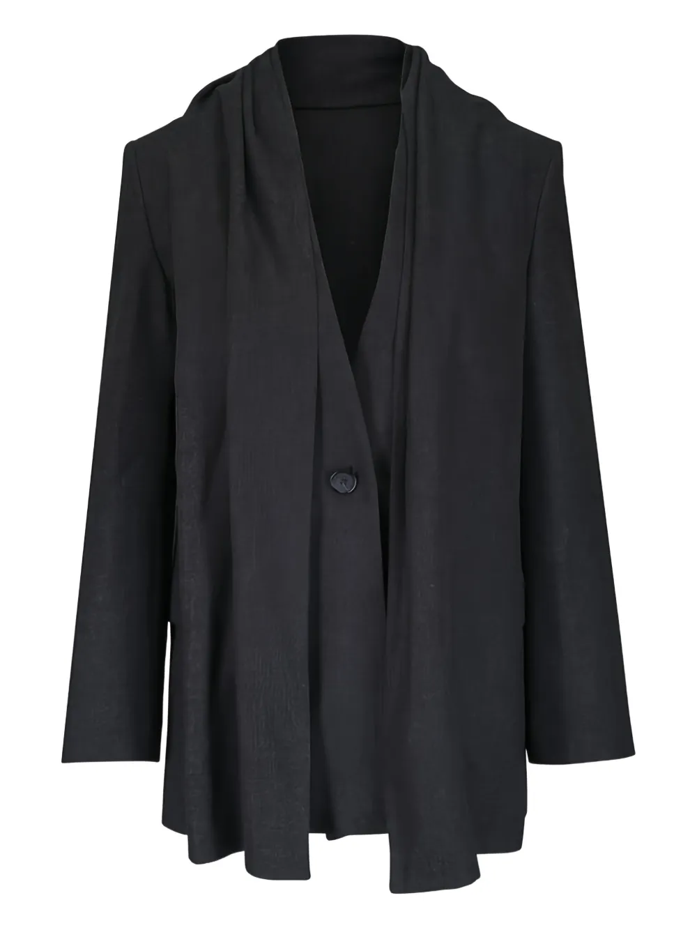 TOTEME scarf-detail single-breasted blazer | Grey | Image 1