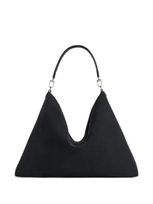 TOTEME Scoop スエード ショルダーバッグ | ブラック | FARFETCH JP