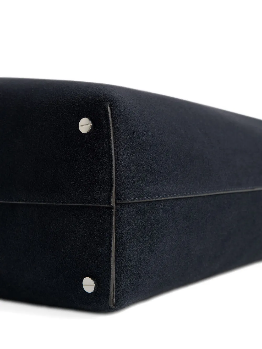 TOTEME Suède schoudertas Blauw