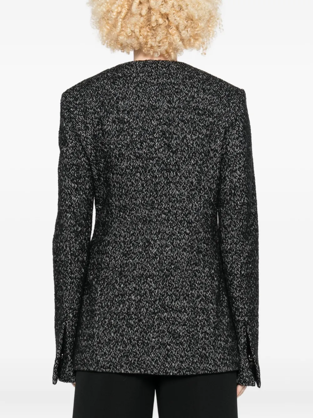 Totême Structured Wool Blazer Featuring Welt Pockets In Black