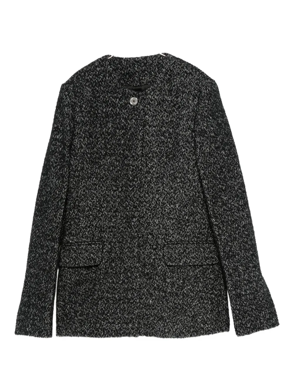 Totême Structured Wool Blazer Featuring Welt Pockets In Black