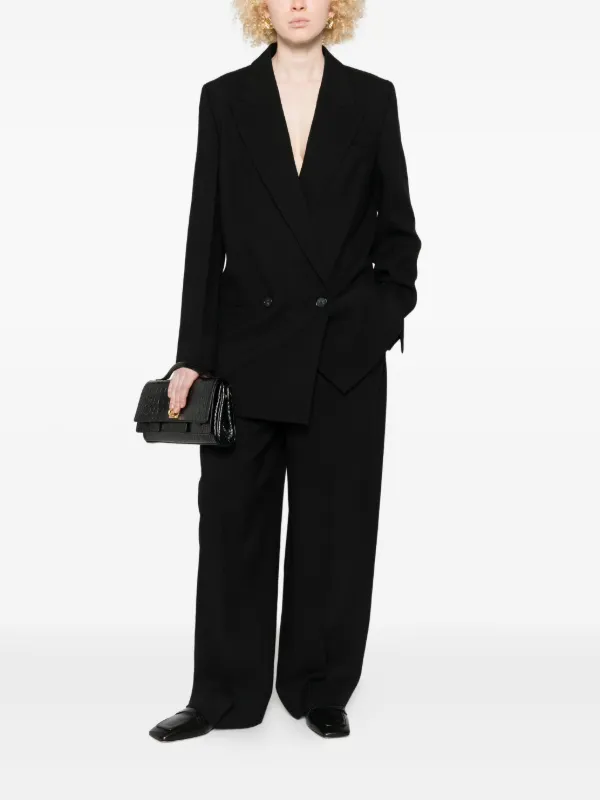 TOTEME double-breasted Shield Blazer | Black | FARFETCH