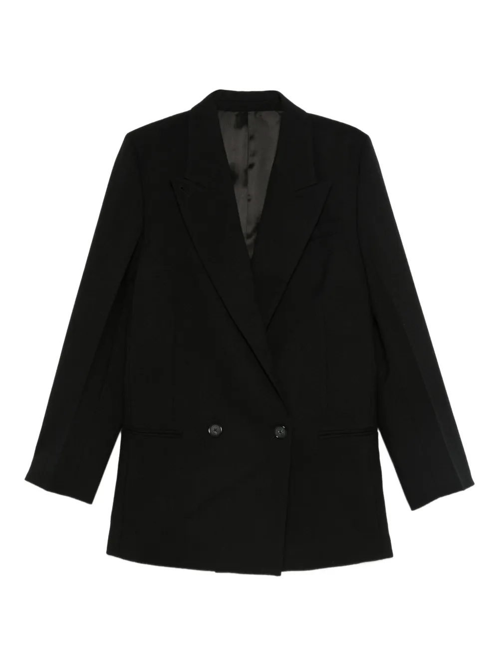 TOTEME double-breasted shield blazer | Black | Image 1