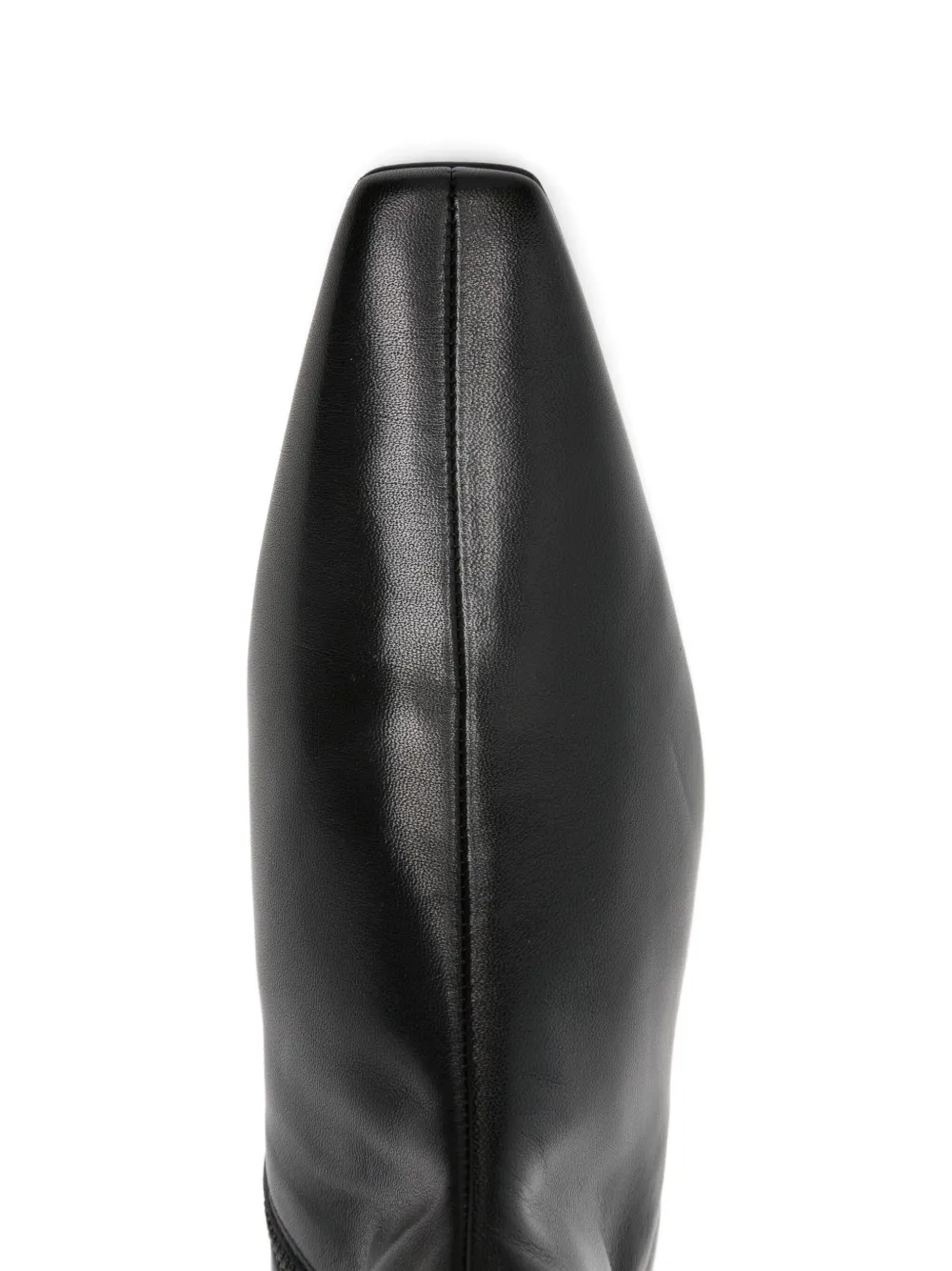 Totême Zipped Leather Boots In Black