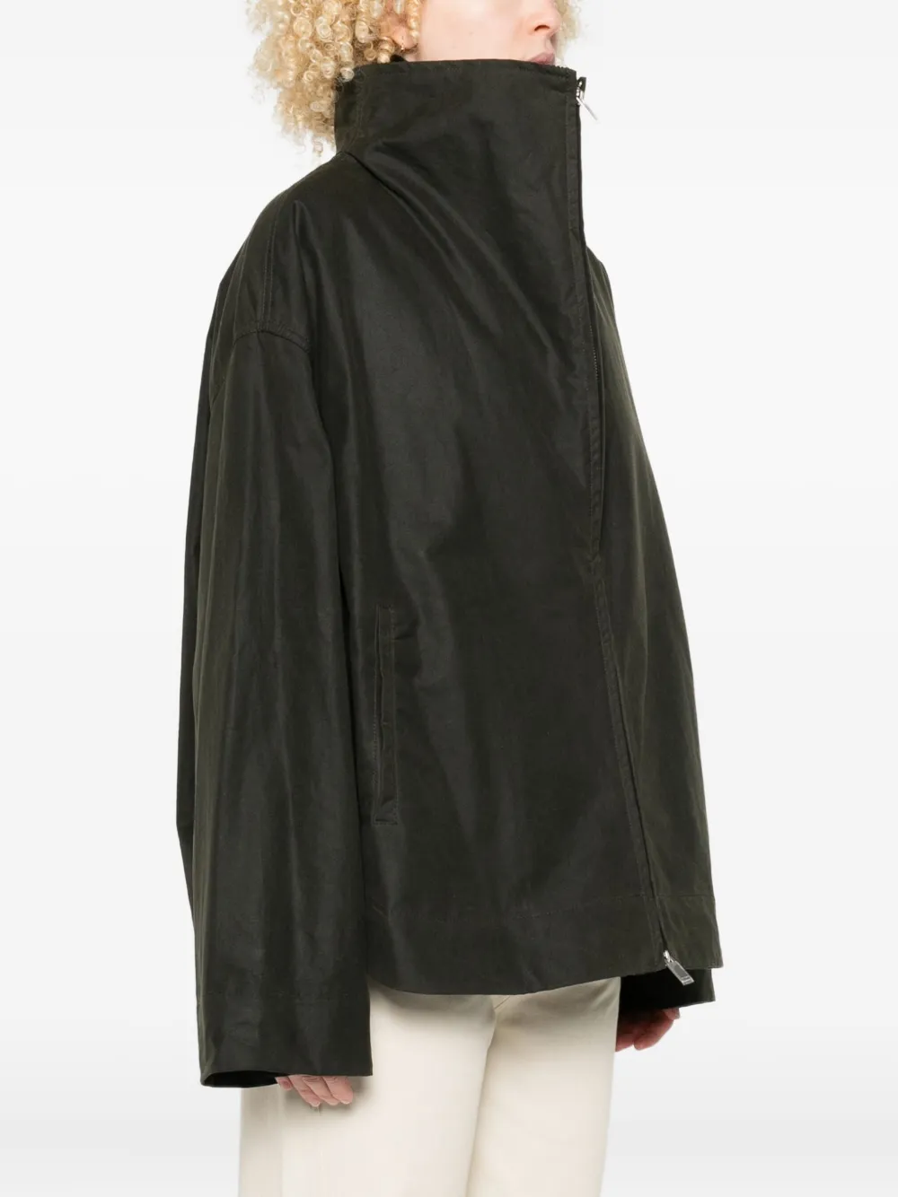 TOTEME Jack met ribfluwelen kraag en rits Groen