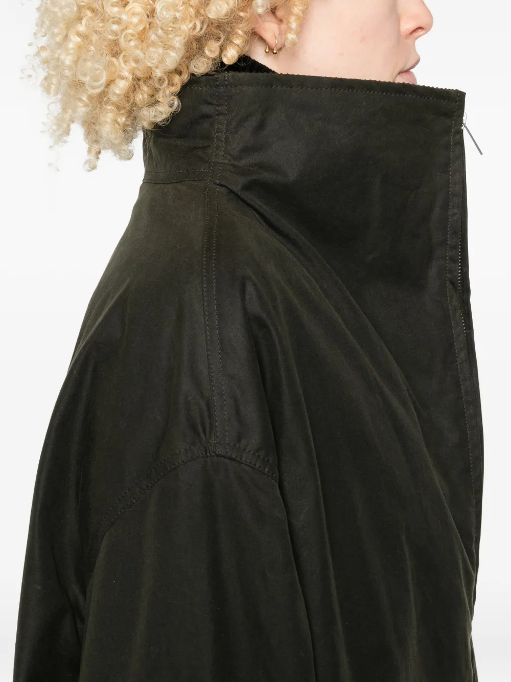 TOTEME Jack met ribfluwelen kraag en rits Groen