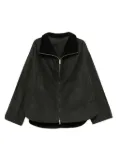 TOTEME zipped corduroy-collar jacket - Green