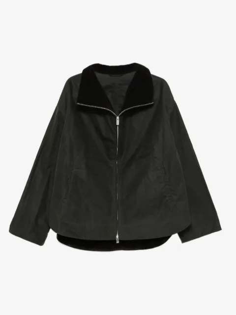 TOTEME veste zippée à col en velours côtelé