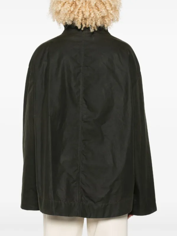 TOTEME Zipped Country Jacket Washed Black | Green | FARFETCH UK