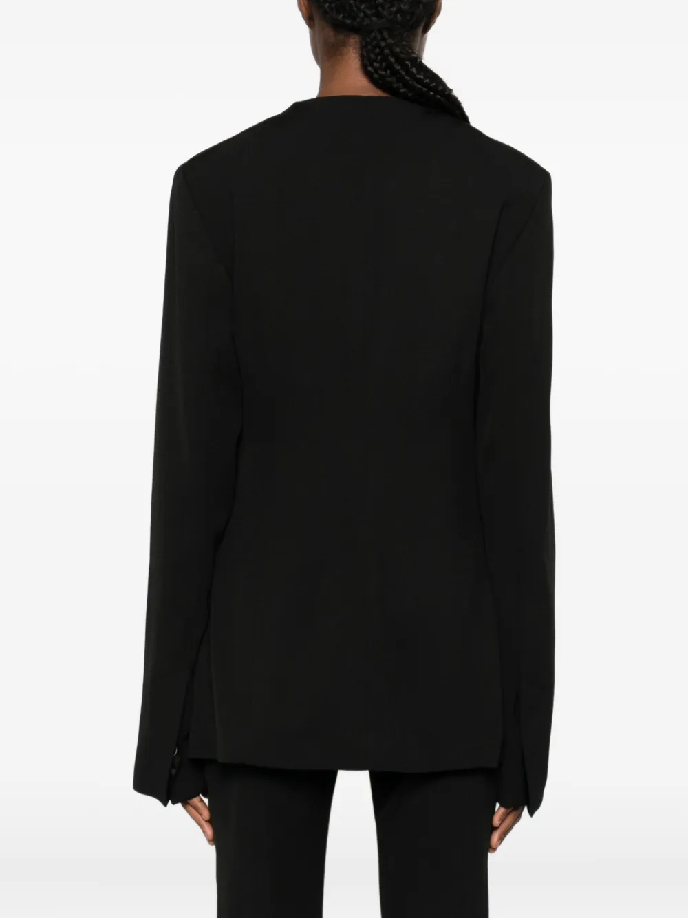 Totême Jacke Mit Rundem Ausschnitt In Black