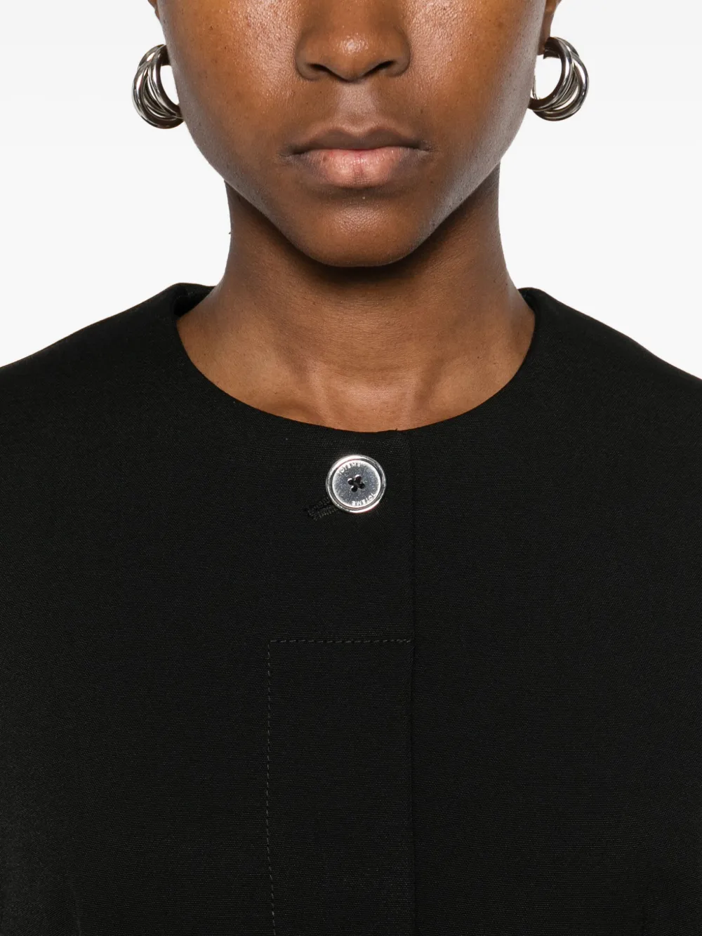 Totême Jacke Mit Rundem Ausschnitt In Black