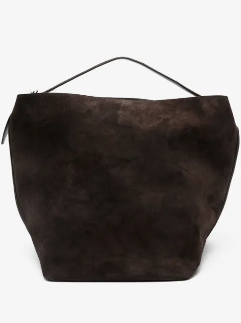 TOTEME belted suede tote bag