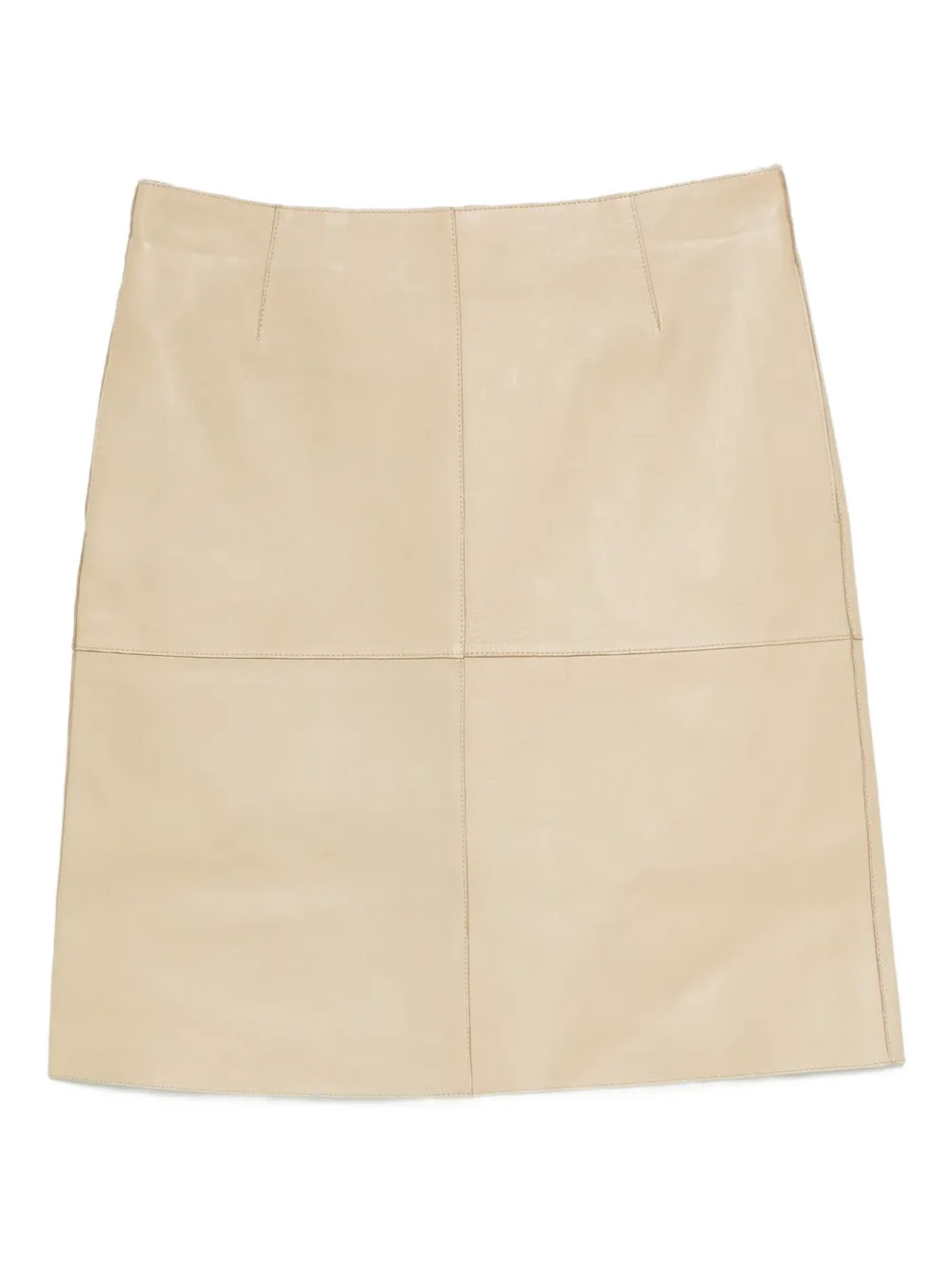 TOTEME paneled leather skirt | Neutrals | Image 1