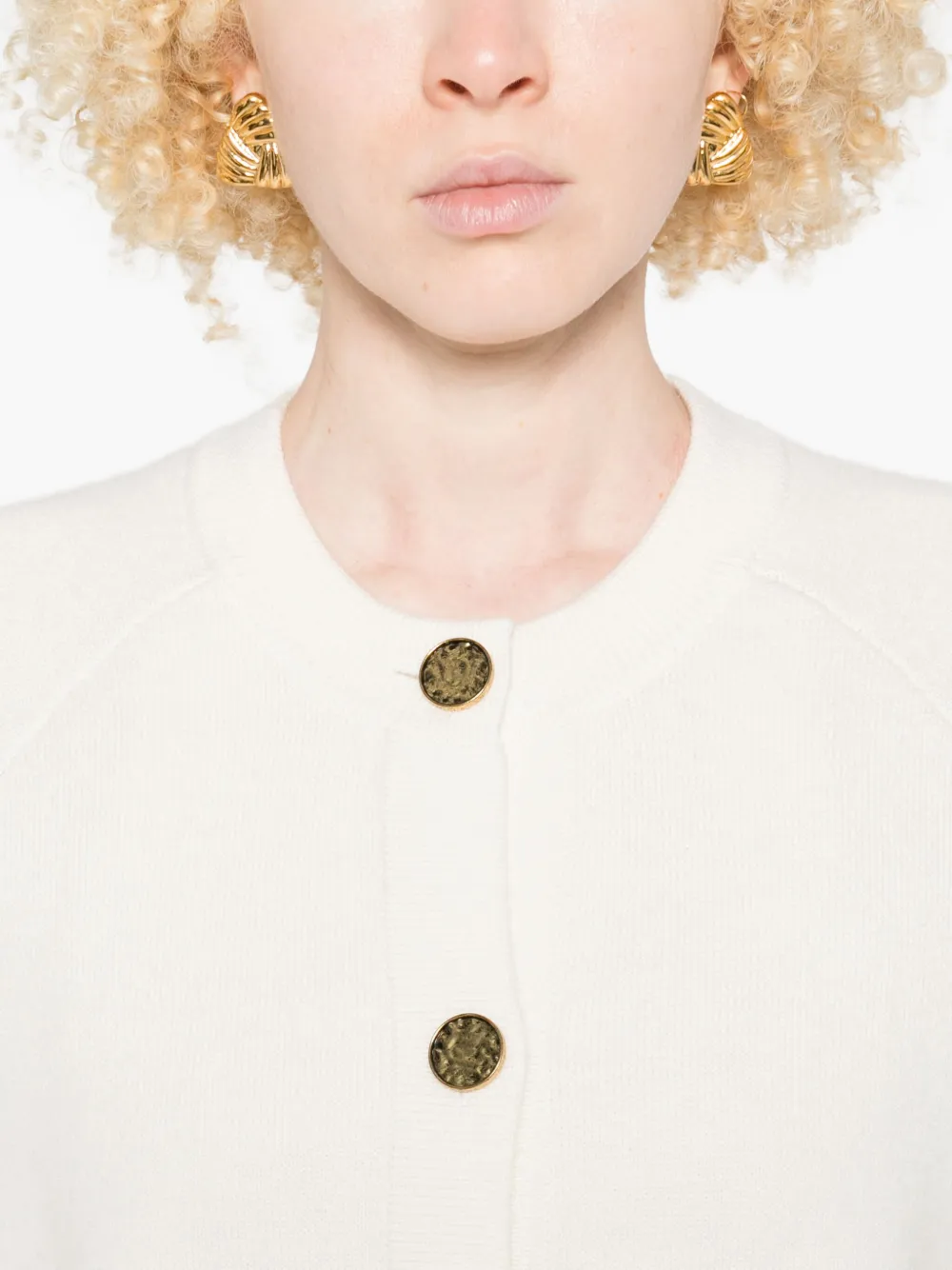 TOTEME Vest met opgestikte zak en knopen Wit