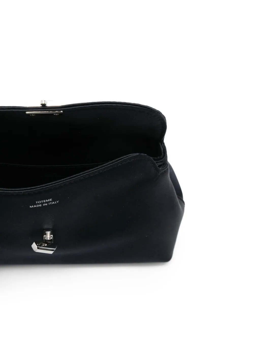 Totême Satin T-lock Clutch In Blue