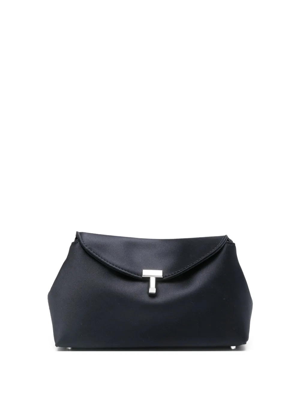 TOTEME satin T-lock clutch | Blue | Image 1