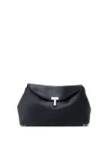 TOTEME satin T-lock clutch - Blue
