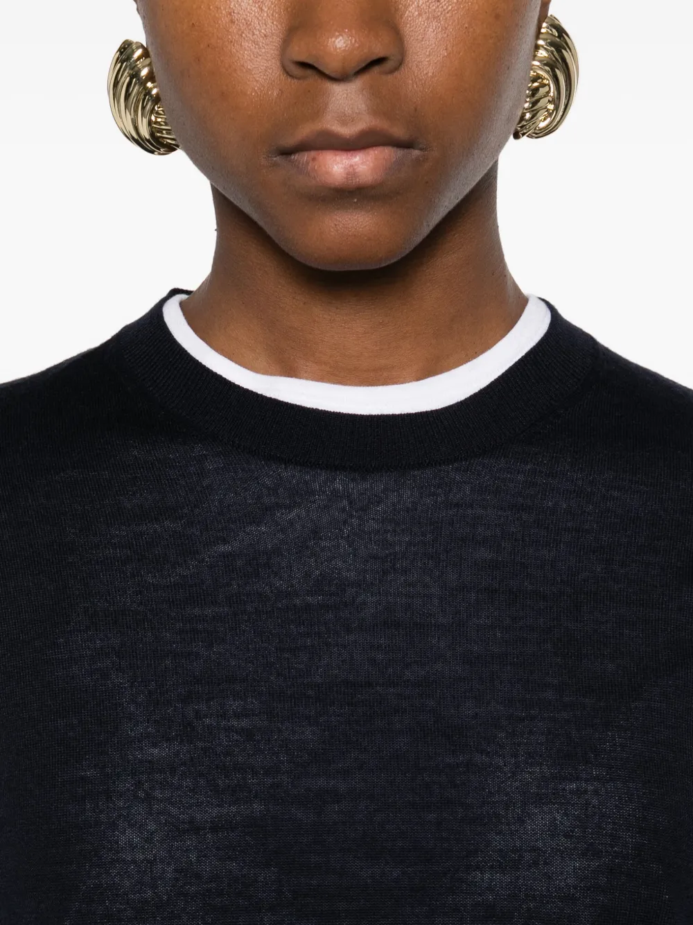 Totême Pullover Mit Rundhalsausschnitt In Black