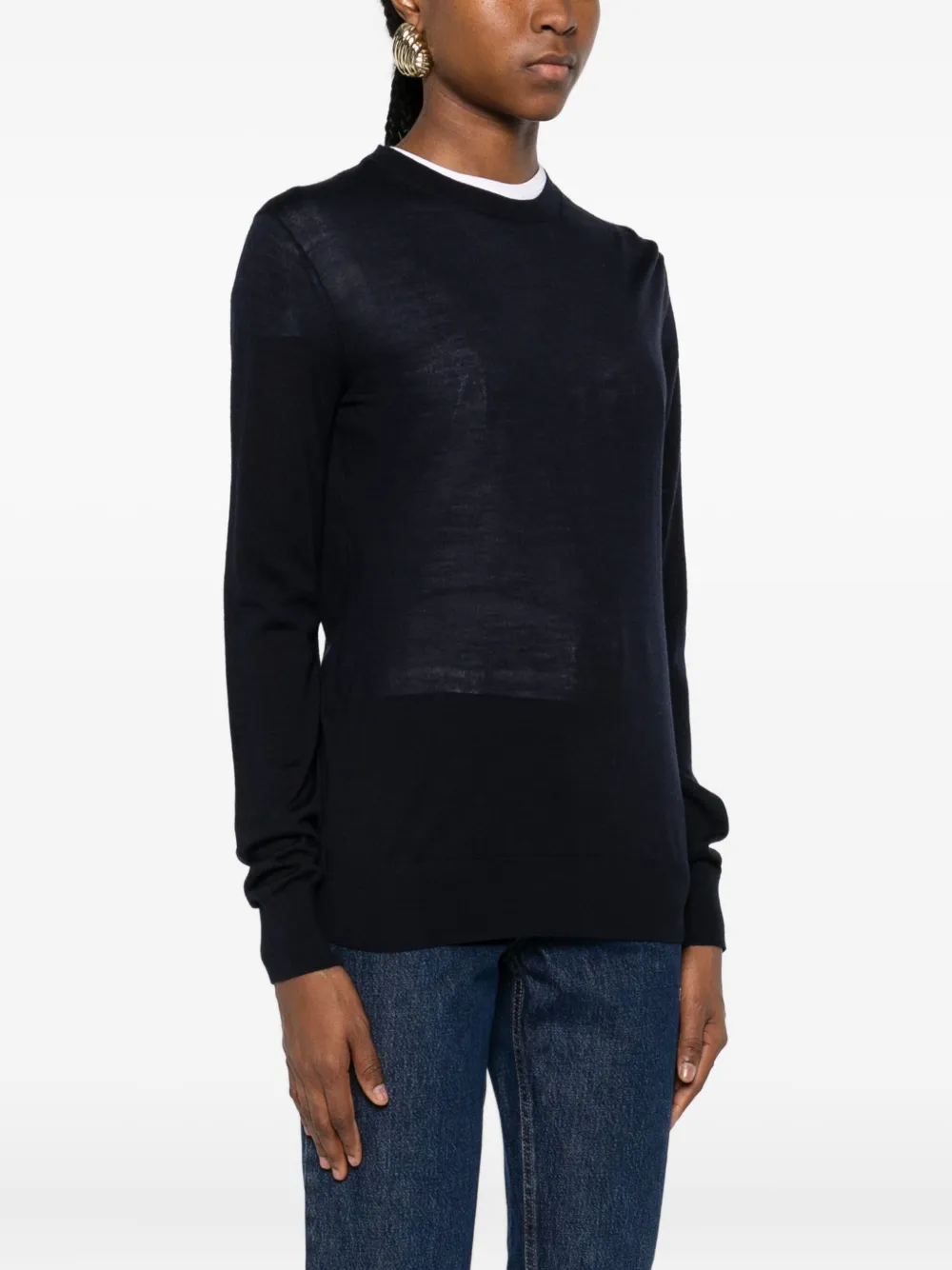Totême Pullover Mit Rundhalsausschnitt In Black