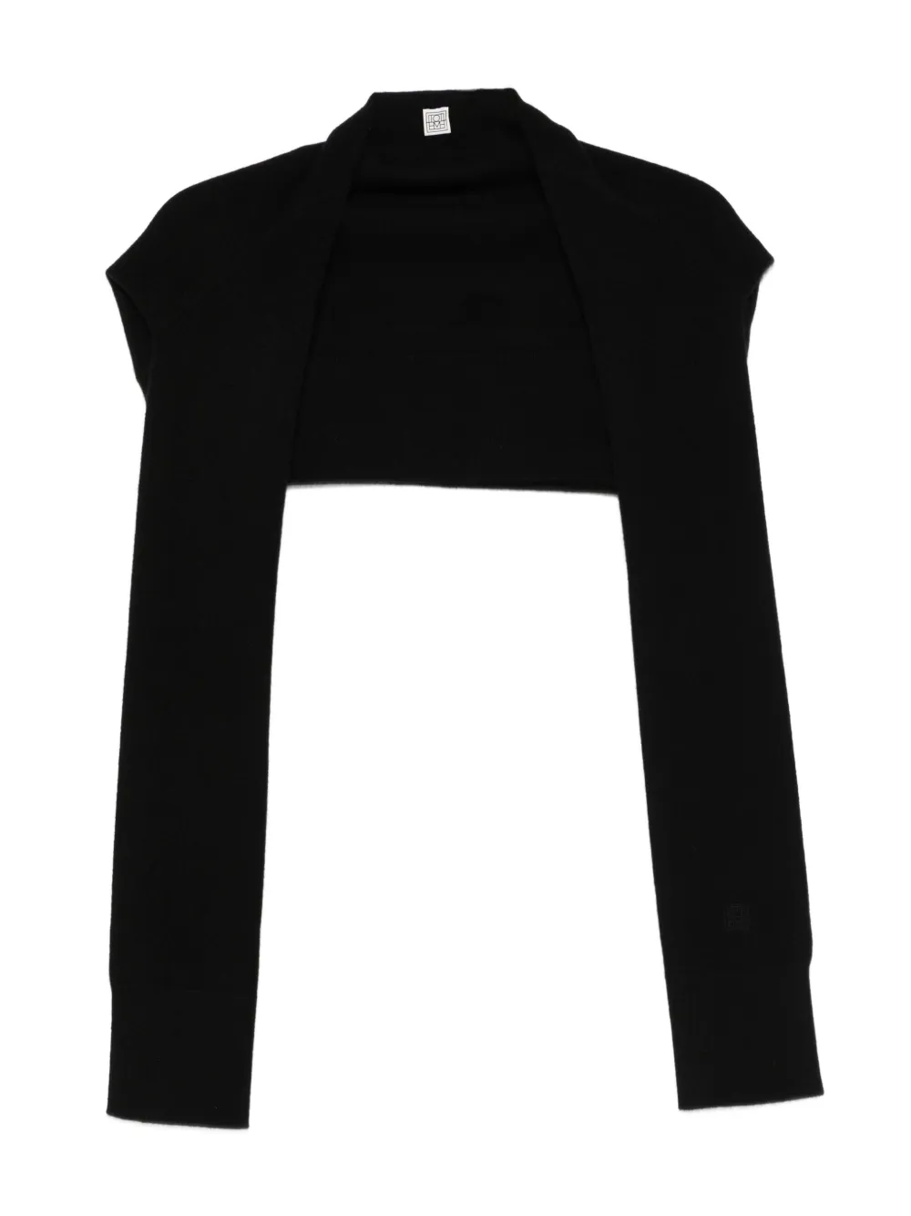 Totême Sleeve Cashmere Scarf In Black