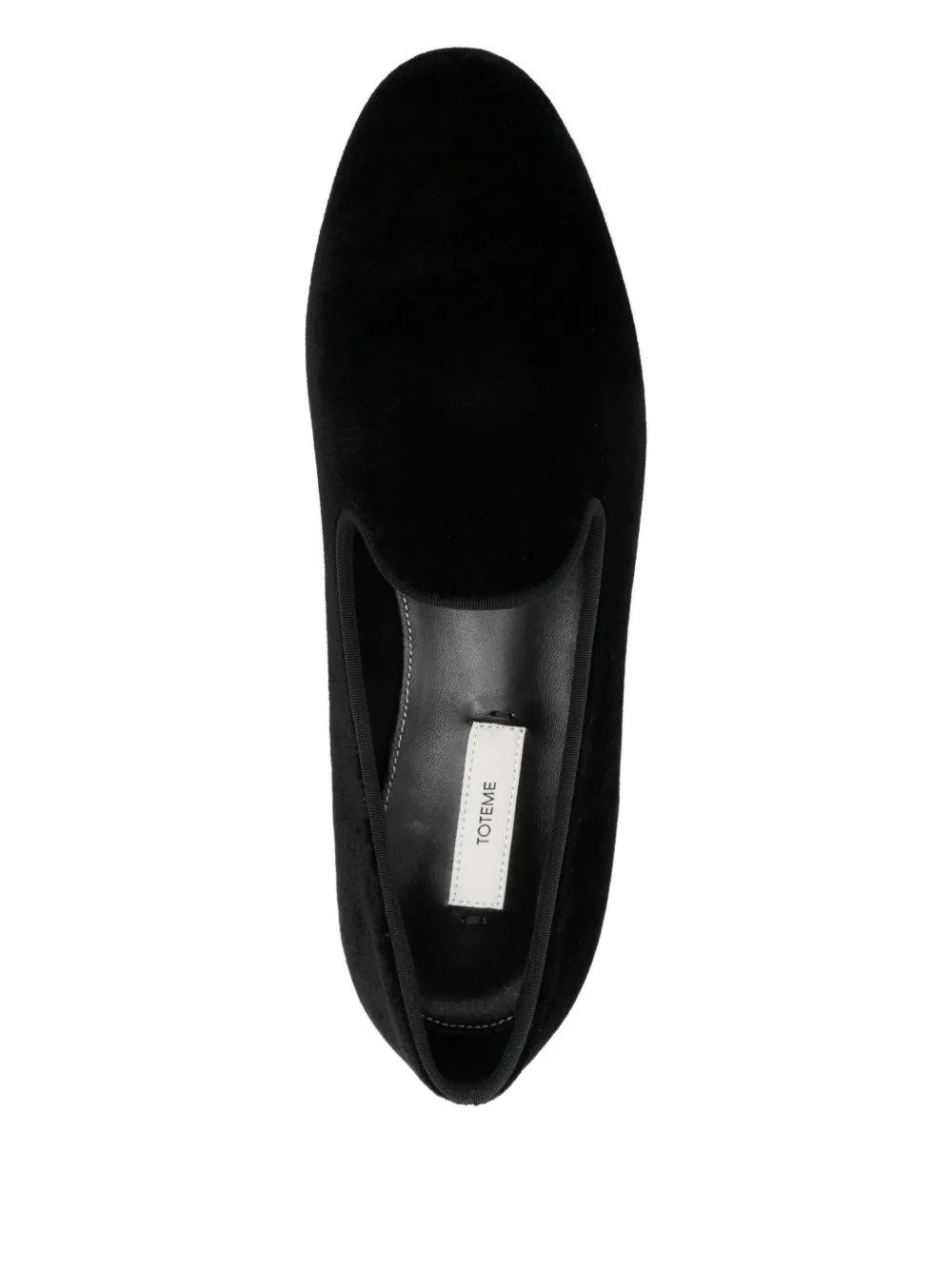 Totême Pointed-toe Loafers In Black