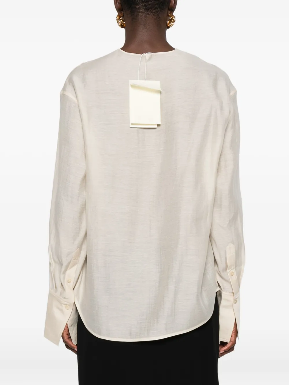 Totême Cowl-neck Blouse In Neutral