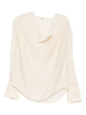 toteme トーテム Cali/シルクネップブラウス ギャザー TOTEME - totemeシルクネップCaliブラウスの通販 by yaya's shop