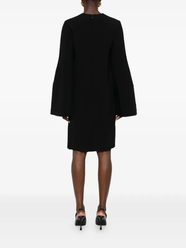 TOTEME - Short bell-sleeve dress Black - 30 - Women