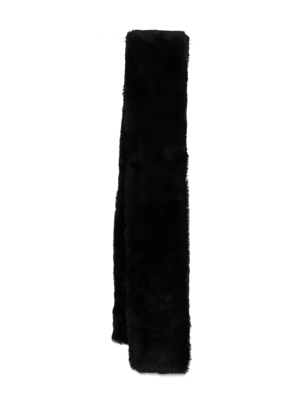 TOTEME shearling scarf - Nero
