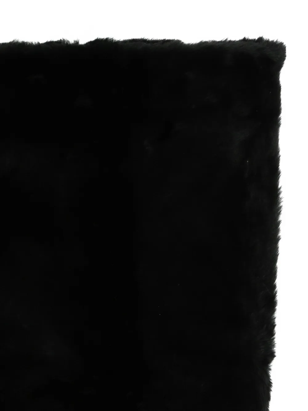 Totême Toteme Plush Genuine Shearling Muff In Black